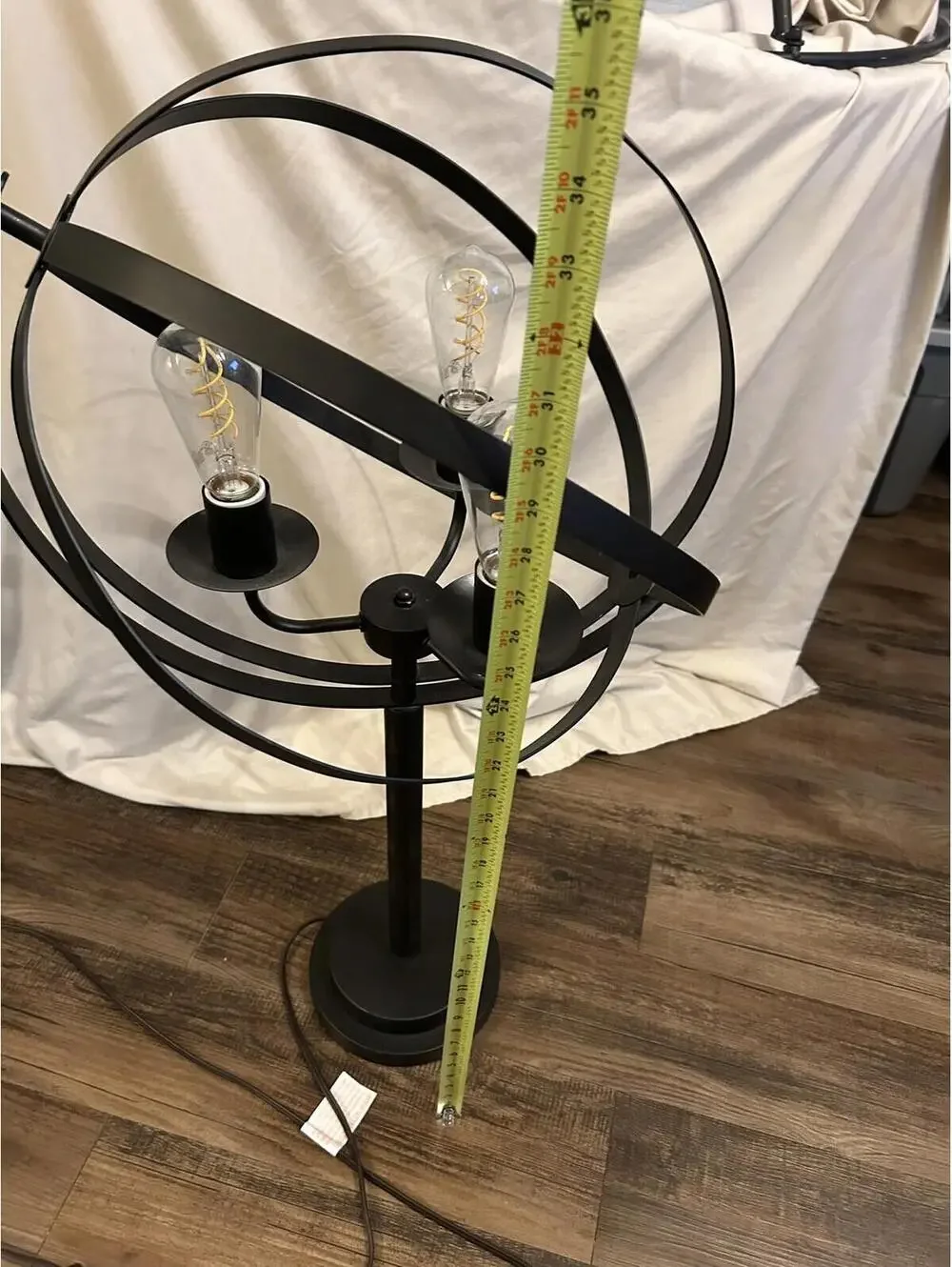 Accent Orbit Table Lamp By Lite Source 33 inch 60.00 watt Matte Black
